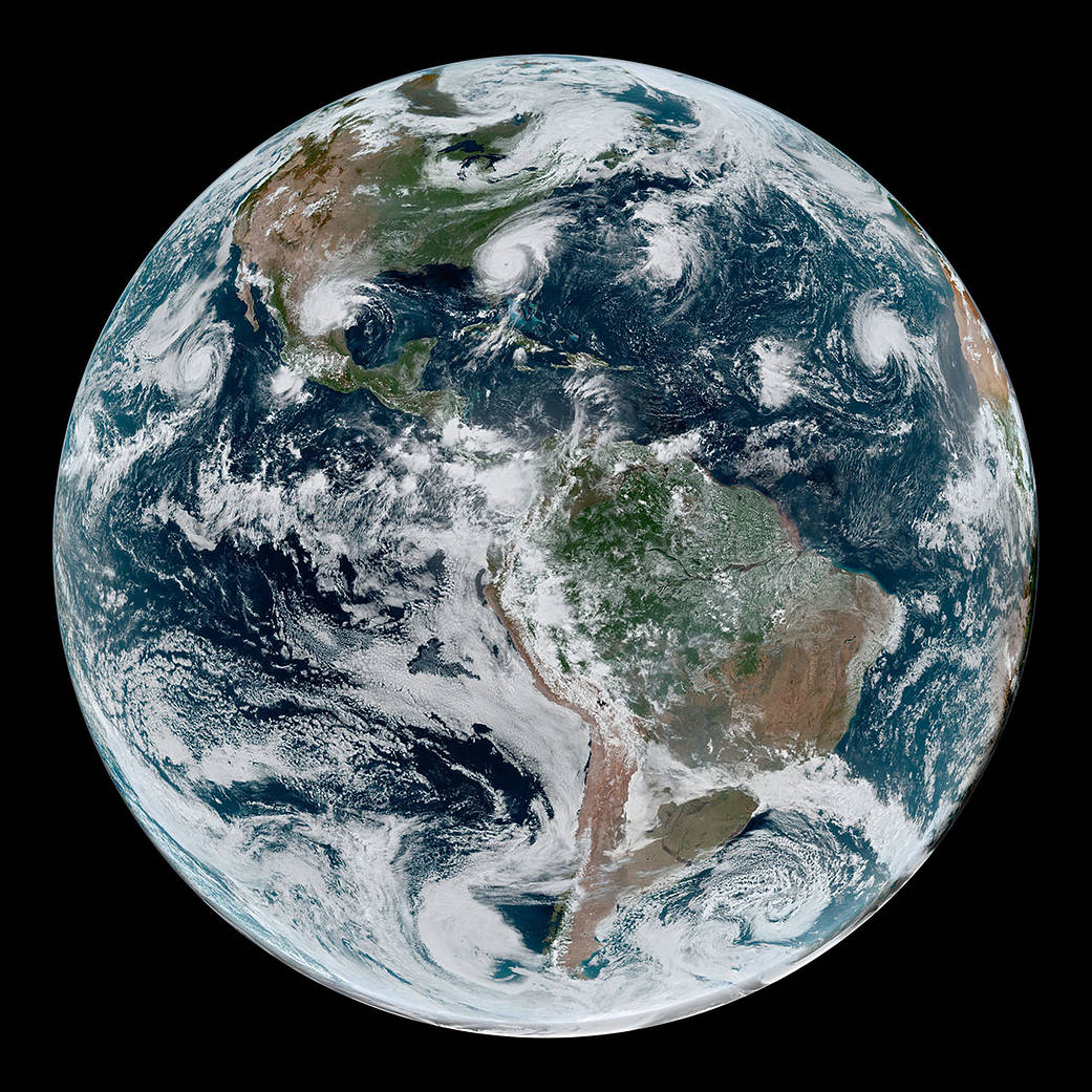 satellite image of Earth